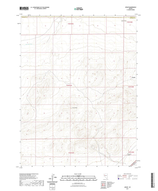 Jessup Nevada US Topo Map Image