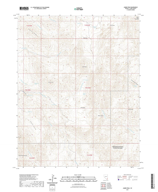 Jumbo Peak Nevada US Topo Map Image