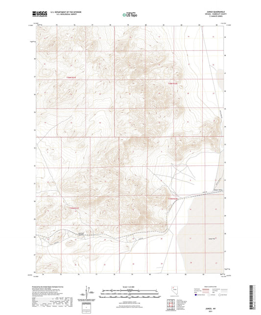 Jungo Nevada US Topo Map Image