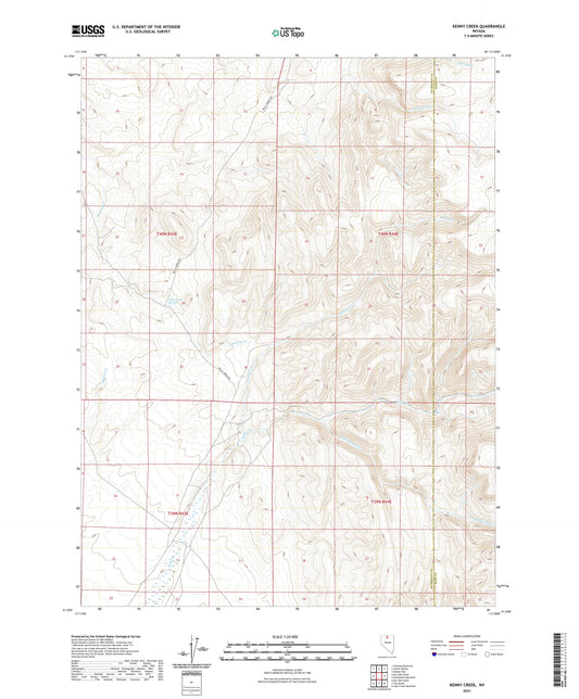 Kenny Creek Nevada US Topo Map Image