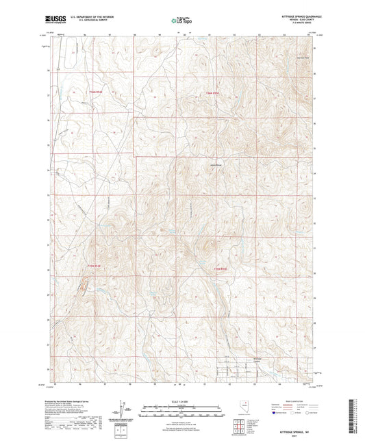Kittridge Springs Nevada US Topo Map Image