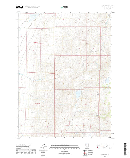 Knott Creek Nevada US Topo Map Image