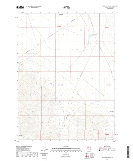 Leach Hot Springs Nevada US Topo Map Image
