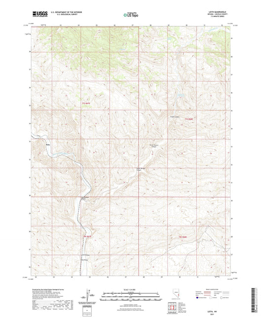 Leith Nevada US Topo Map Image