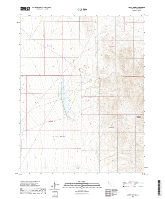 Liberty Springs Nevada US Topo Map Image