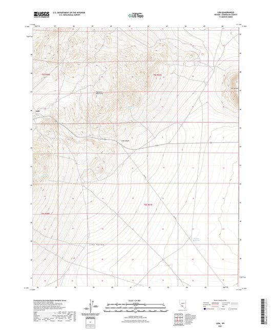 Lida Nevada US Topo Map Image