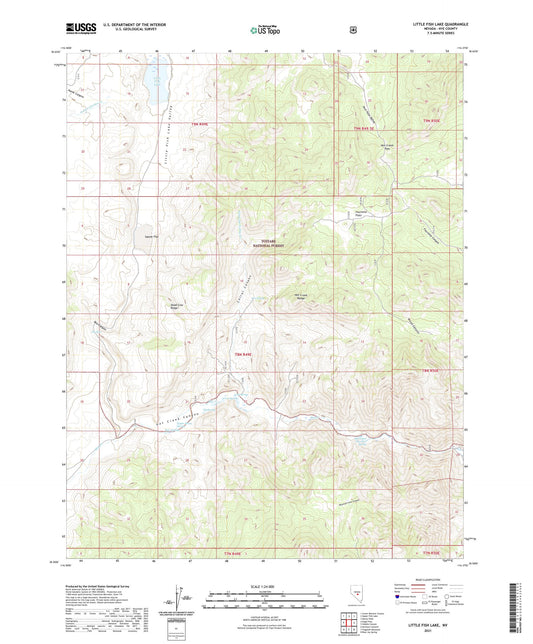 Little Fish Lake Nevada US Topo Map Image