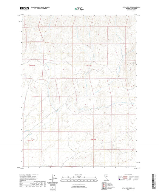 Little Rock Creek Nevada US Topo Map Image