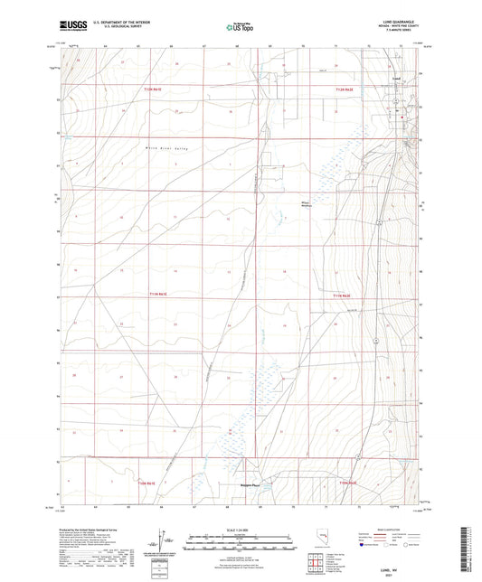 Lund Nevada US Topo Map Image