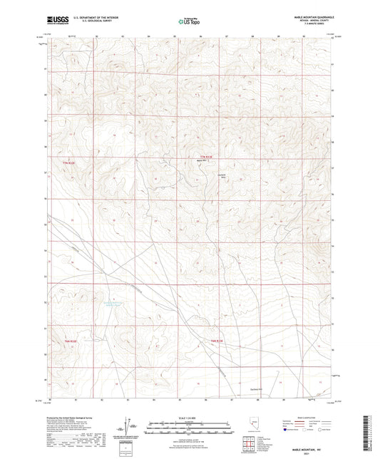 Mable Mountain Nevada US Topo Map Image