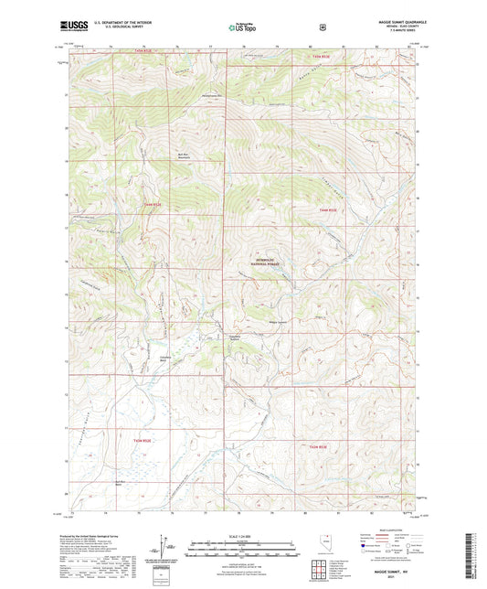 Maggie Summit Nevada US Topo Map Image