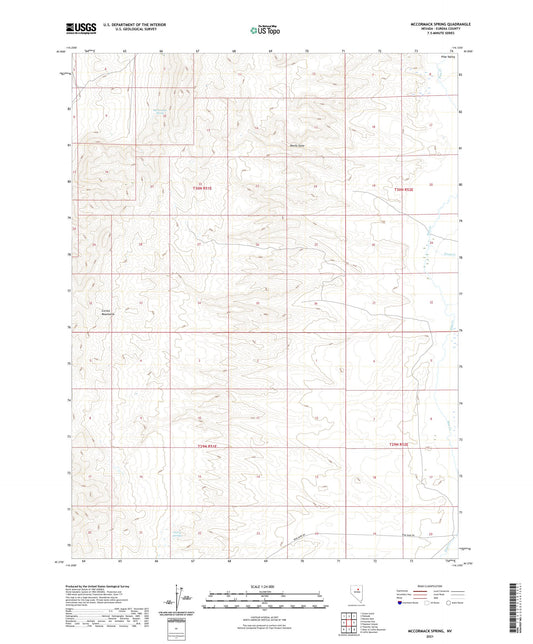 McCormack Spring Nevada US Topo Map Image