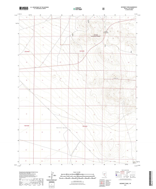 McKinney Tanks Nevada US Topo Map Image