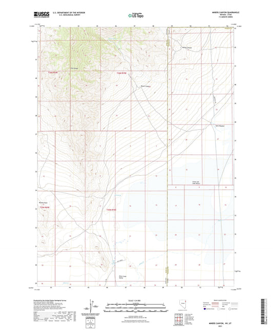 Miners Canyon Nevada US Topo Map Image