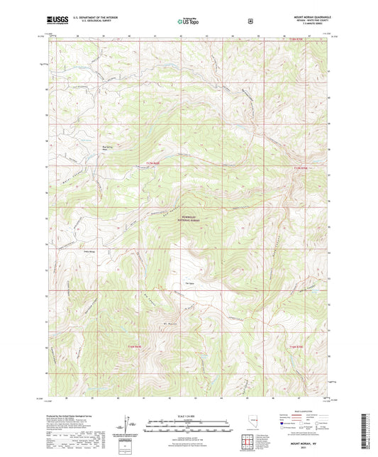 Mount Moriah Nevada US Topo Map Image