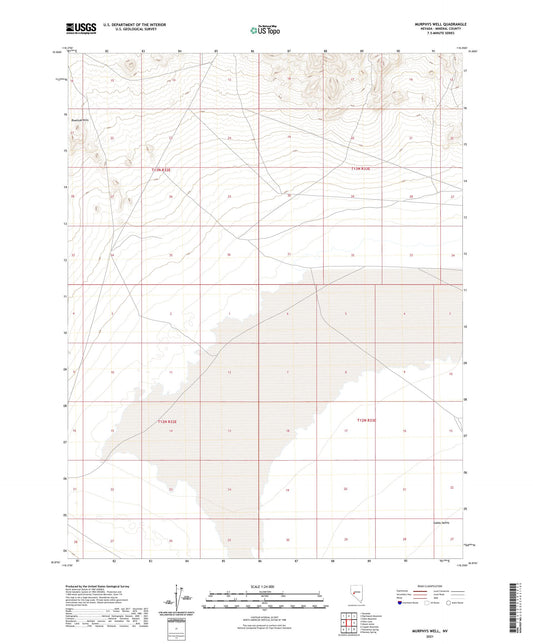 Murphys Well Nevada US Topo Map Image