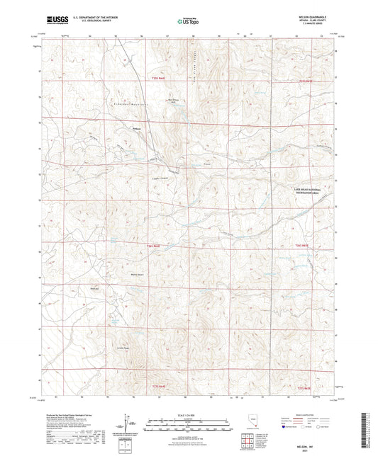 Nelson Nevada US Topo Map Image