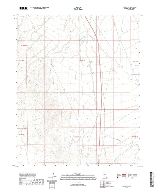 Nelson SW Nevada US Topo Map Image