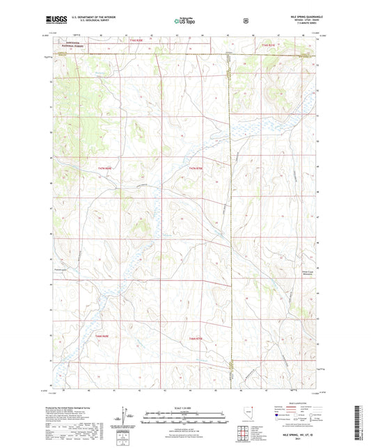 Nile Spring Nevada US Topo Map Image