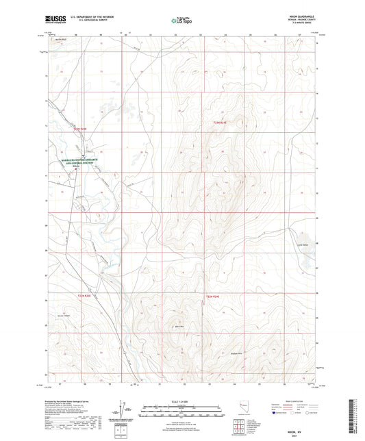 Nixon Nevada US Topo Map Image