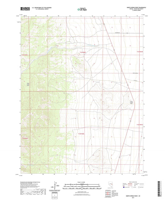 North Spring Point Nevada US Topo Map Image