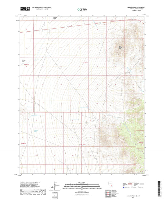 Pahroc Spring SE Nevada US Topo Map Image