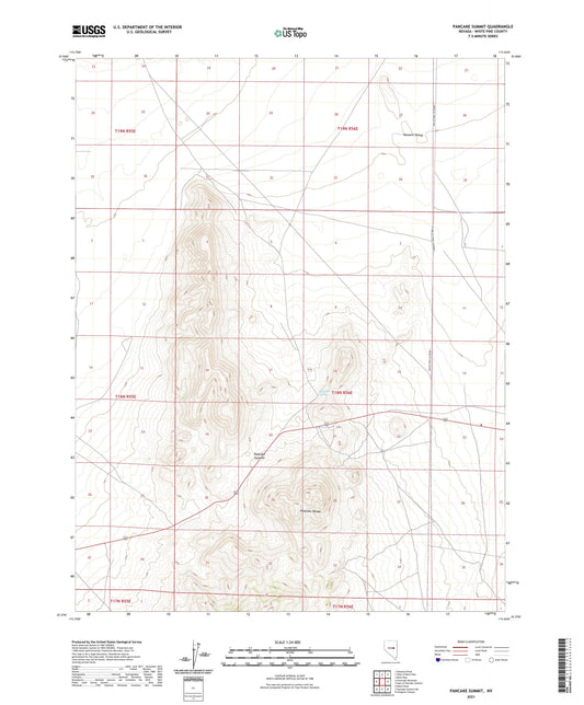 Pancake Summit Nevada US Topo Map Image
