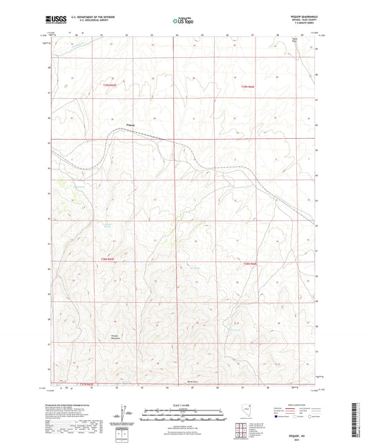 Pequop Nevada US Topo Map Image