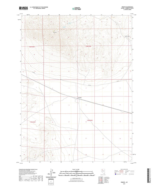 Pronto Nevada US Topo Map Image
