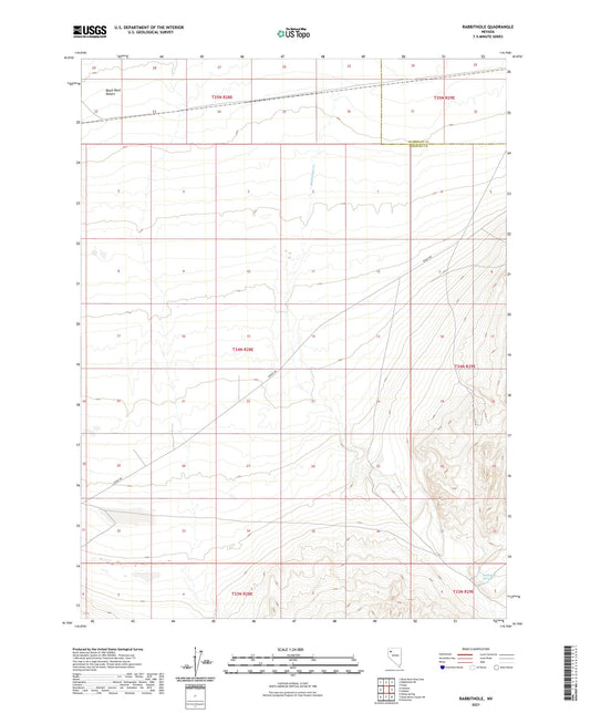 Rabbithole Nevada US Topo Map Image