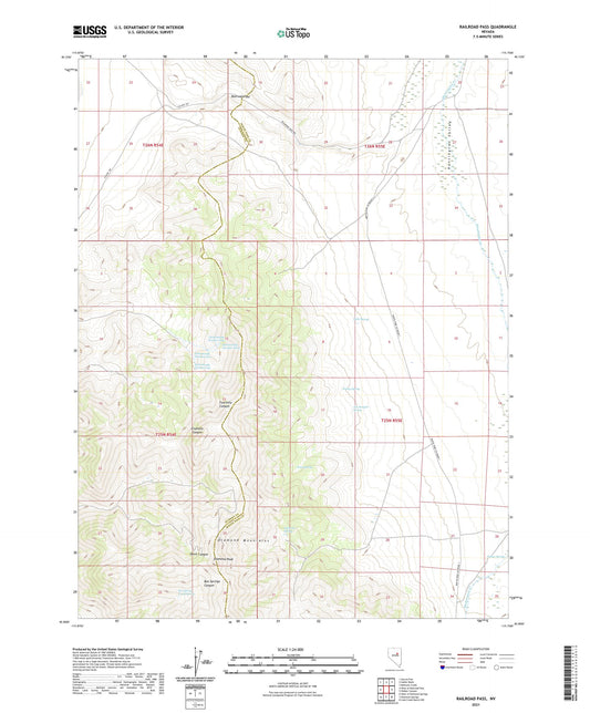 Railroad Pass Nevada US Topo Map Image