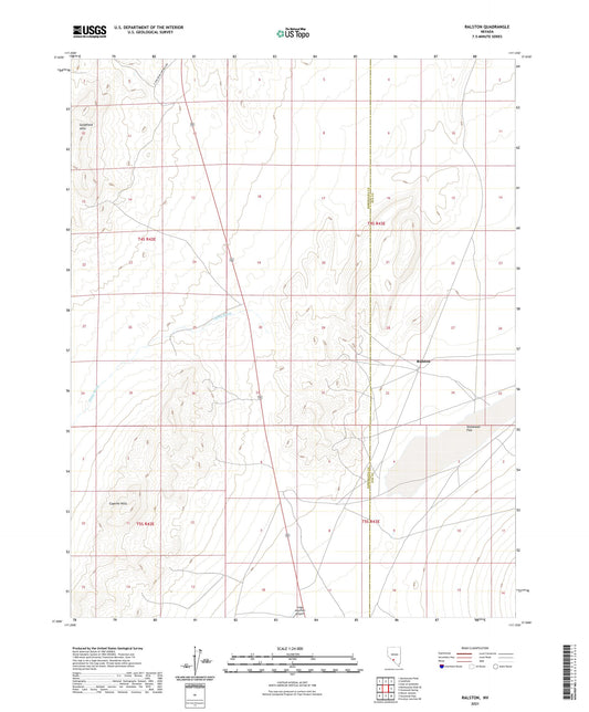 Ralston Nevada US Topo Map Image