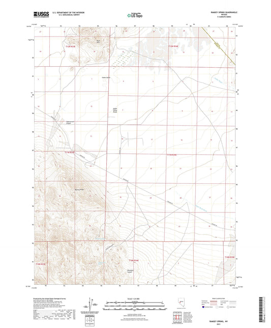 Ramsey Spring Nevada US Topo Map Image
