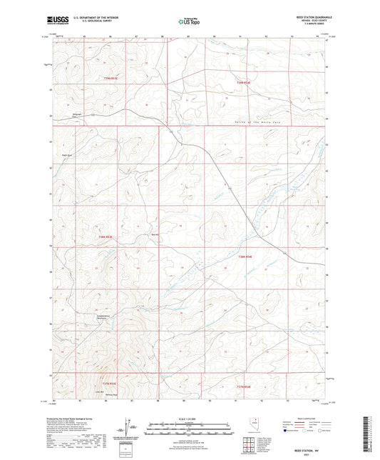 Reed Station Nevada US Topo Map Image