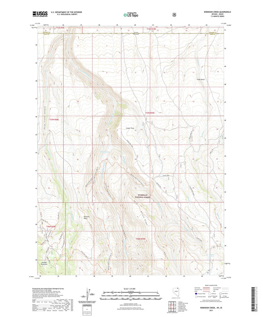 Robinson Creek Nevada US Topo Map Image
