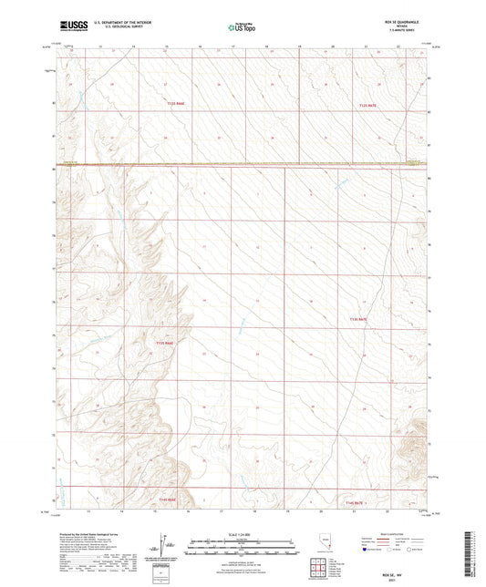 Rox SE Nevada US Topo Map Image