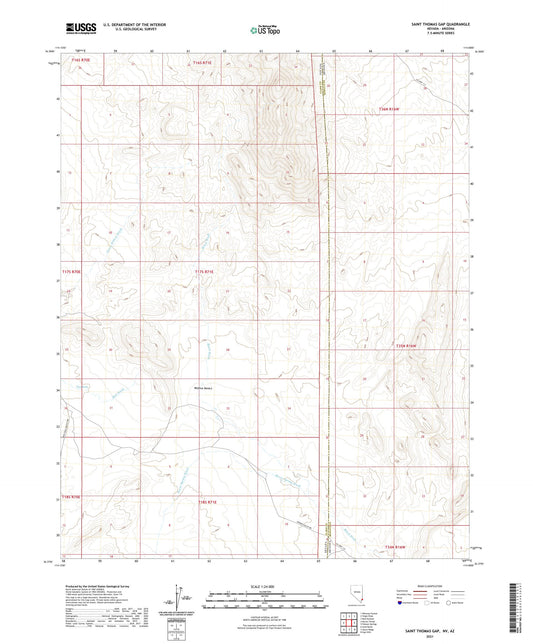 Saint Thomas Gap Nevada US Topo Map Image