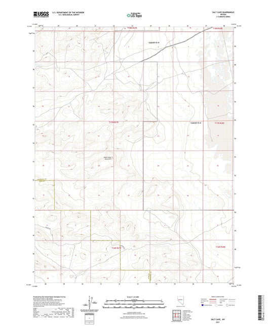 Salt Cave Nevada US Topo Map Image