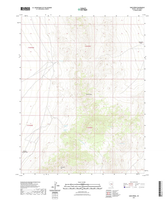 Sand Spring Nevada US Topo Map Image