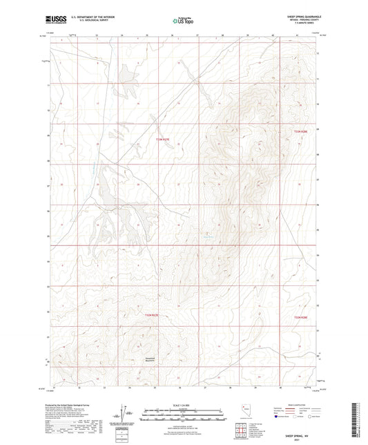 Sheep Spring Nevada US Topo Map Image