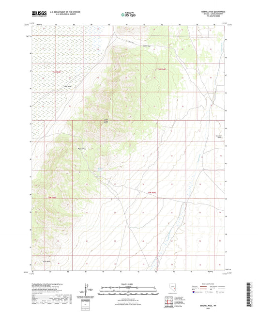 Sidehill Pass Nevada US Topo Map Image