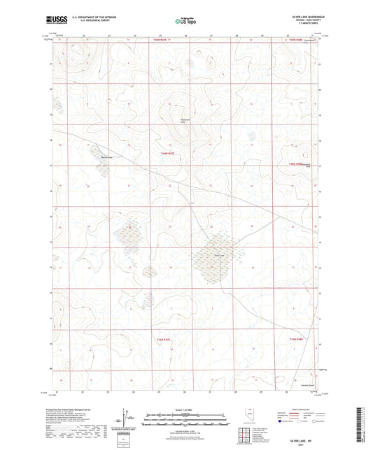 Silver Lake Nevada US Topo Map Image