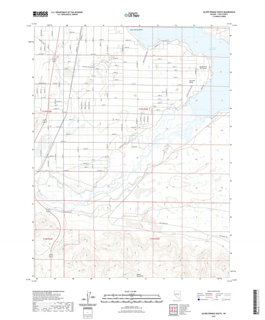 Silver Springs South Nevada US Topo Map Image