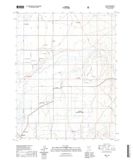 Smith Nevada US Topo Map Image
