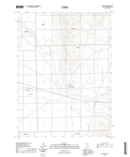Sod House Nevada US Topo Map Image