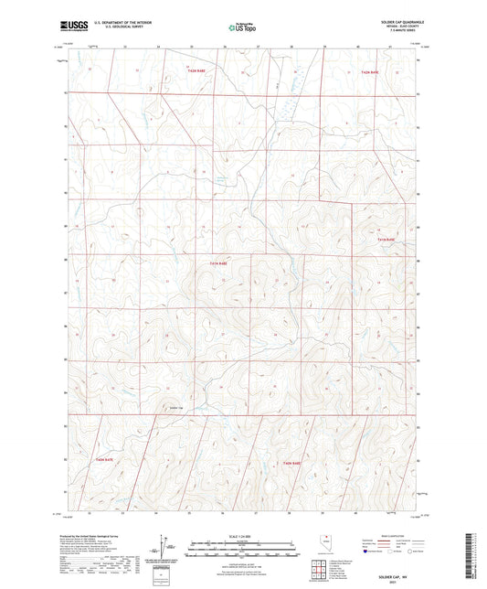 Soldier Cap Nevada US Topo Map Image