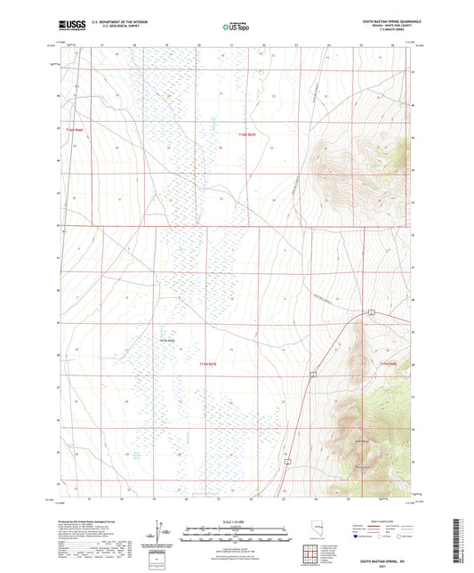 South Bastian Spring Nevada US Topo Map Image