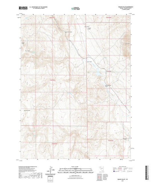 Squaw Valley Nevada US Topo Map Image