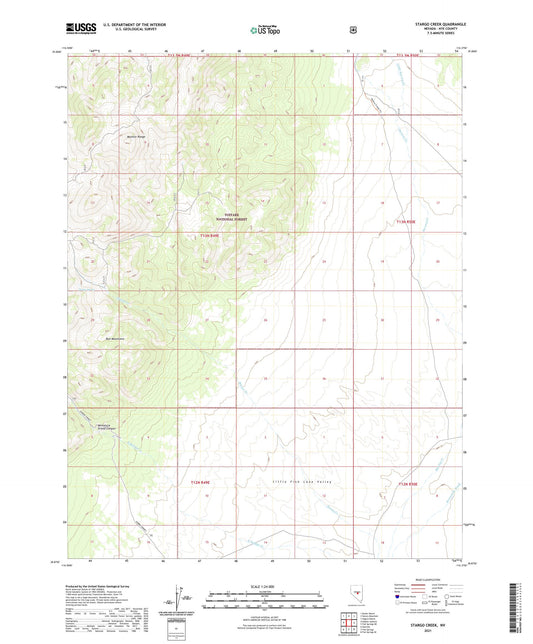 Stargo Creek Nevada US Topo Map Image