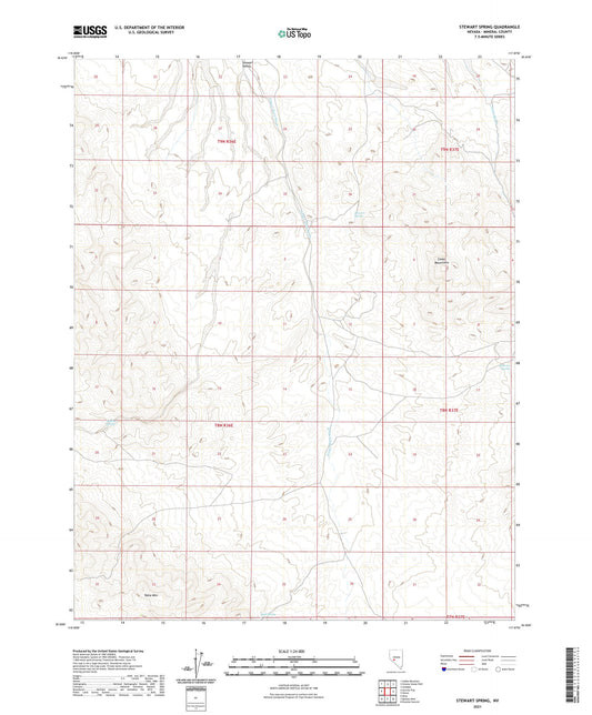 Stewart Spring Nevada US Topo Map Image